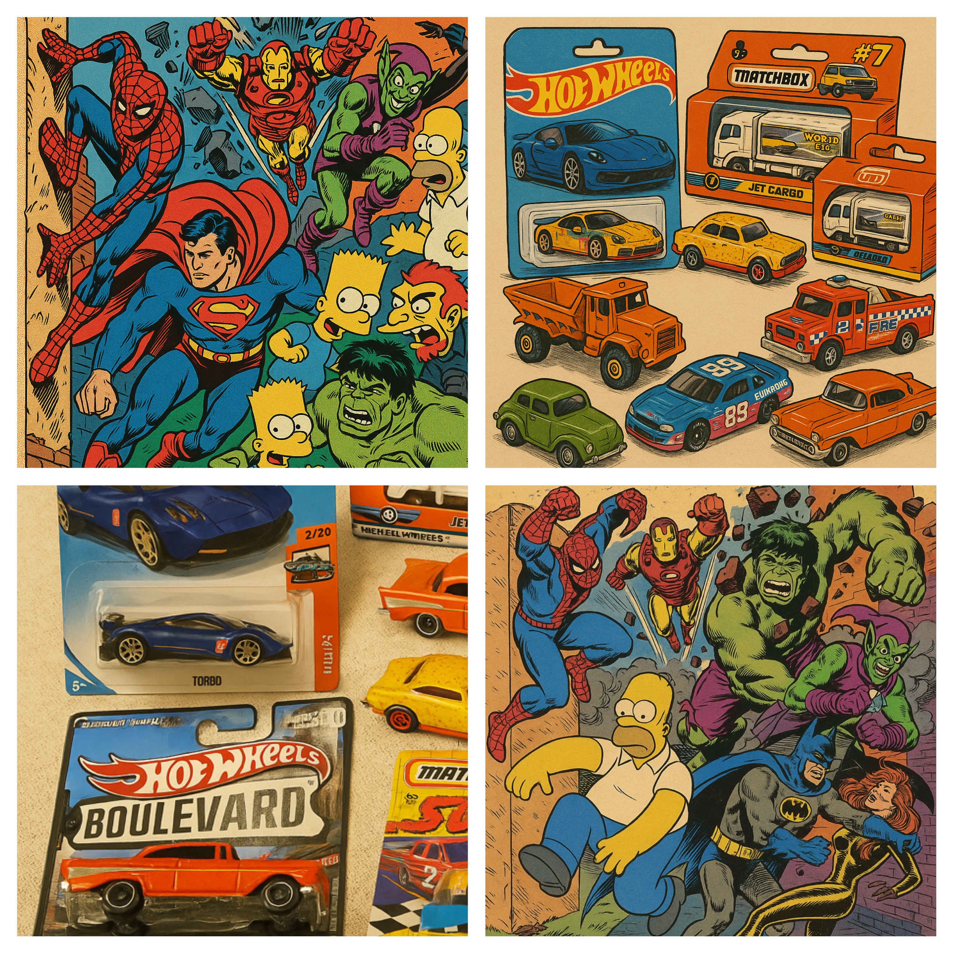 50¢ Comic Book, Hot Wheel, Matchbox Super Sale